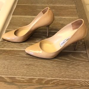 Nude Jimmy Choo Romy 100